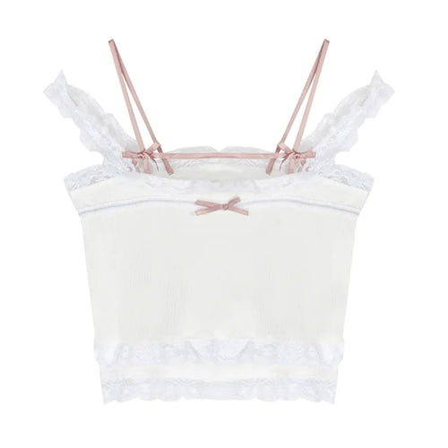 Lace Tank Top with Bows